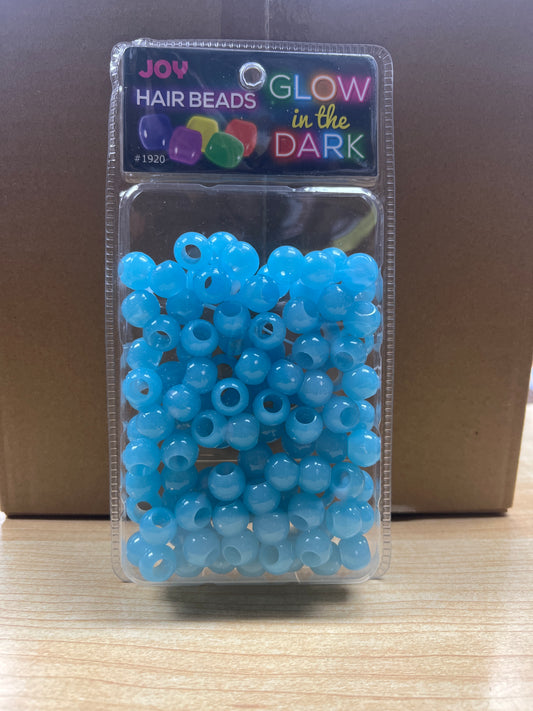 Joy Hair Beads Glow In The Dark 01920 Blue