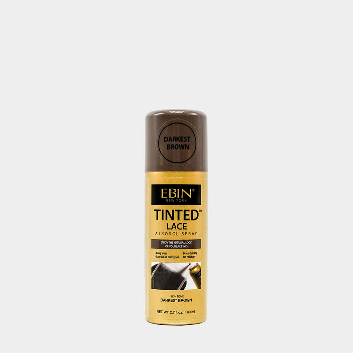 EBIN Tinted Lace Aerosol Spray Darkest Brown 2.7 fl oz