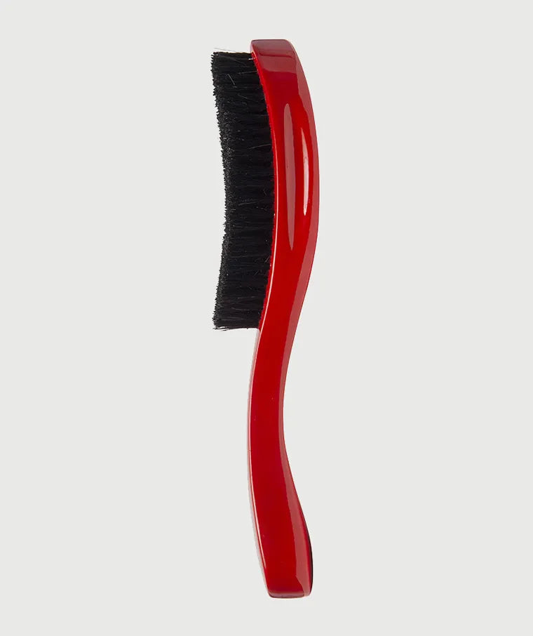 Diane Curved Wave Brush 100% Boar Soft Red