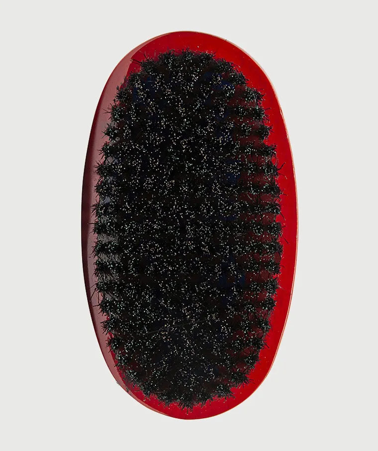 Diane Curved Military Brush 100% Boar Medium Red