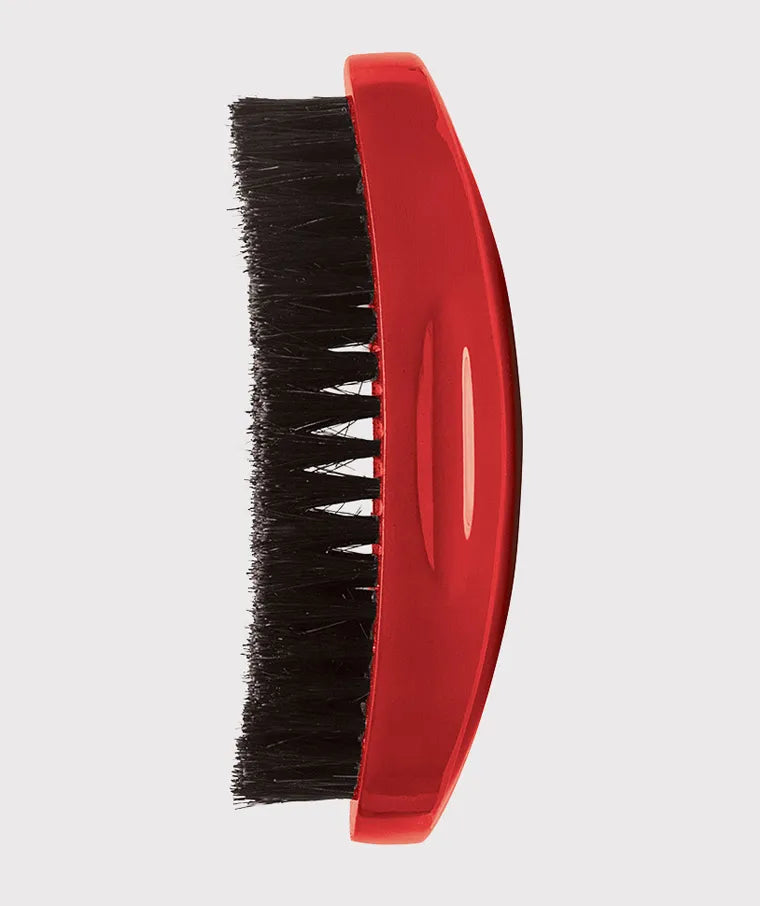 Diane Curved Military Brush 100% Boar Medium Red