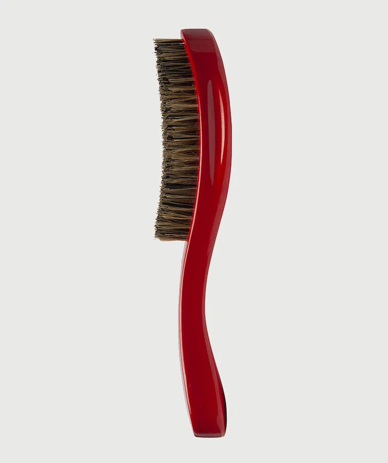 Diane Curved Wave Brush Reinforced Boar Hard Red