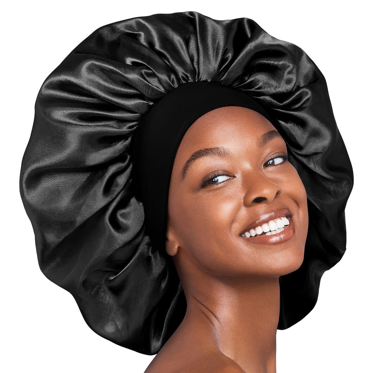 RED Silky Satin Double Wear Super Jumbo Cap Black