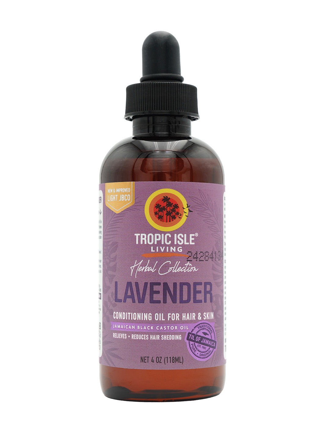 Tropic Isle Jamaican Black Castor Oil 4oz - Lavender