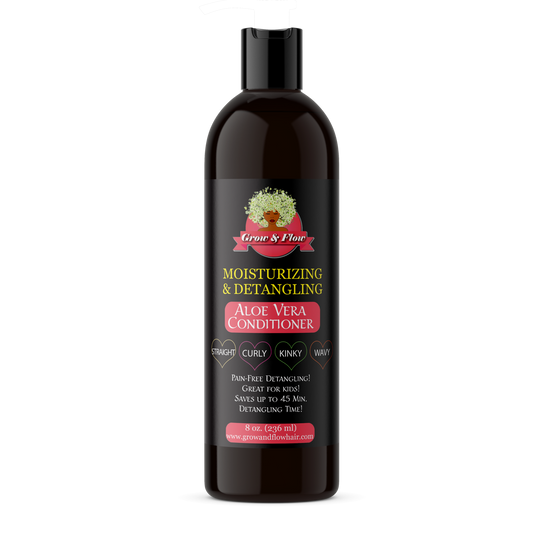 Grow & Flow Moisturizing & Detangling Aloe Vera Conditioner 8oz