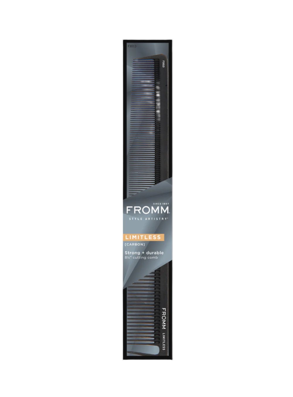 FROMM Limitless Carbon Cutting Comb Black - 8.5" F3013