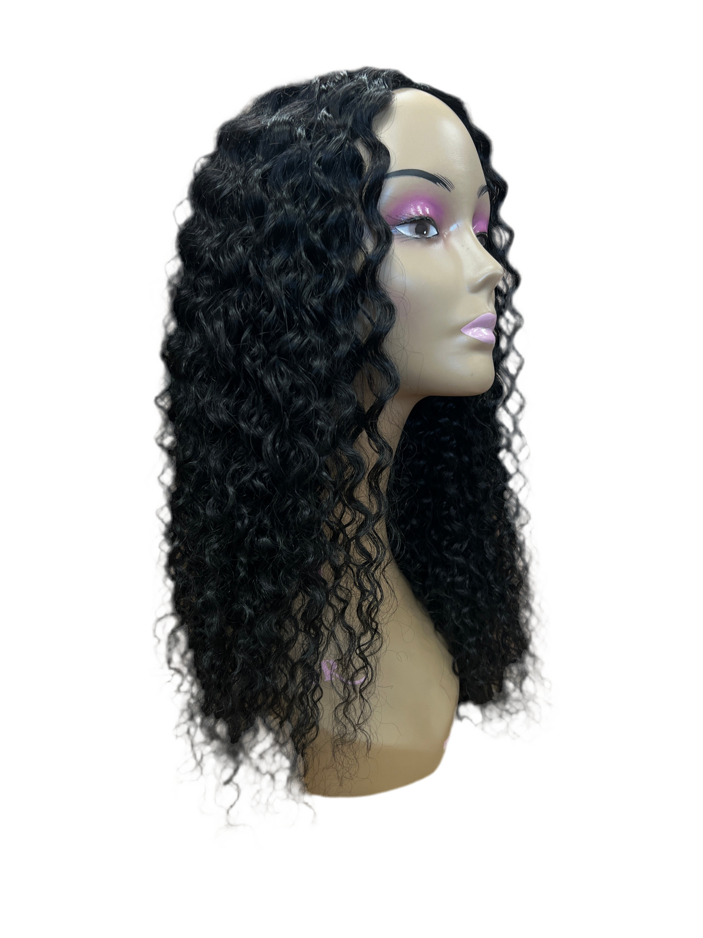 Beauty Logic V Part Human Hair Wig Jerry Curl 20"