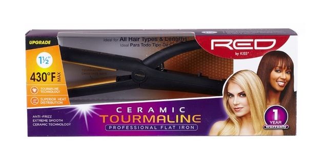 RED Ceramic Tourmaline Flat Iron 1-1/2"