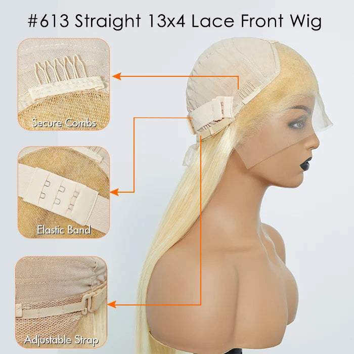 TH Lace Frontal Wig 13x4 Straight Human Hair