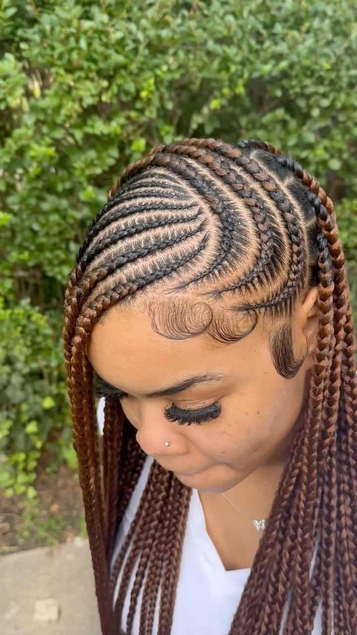 Braid Style #A07:   Lemonade w/ Singles in Back