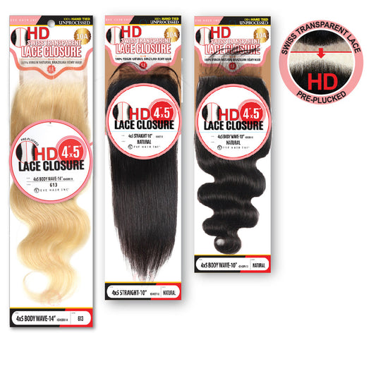 Eve HD Swiss Lace Closure 4X5 Straight