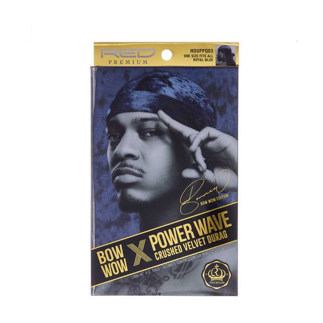 RED Crush Velvet Durag Royal Blue HD83