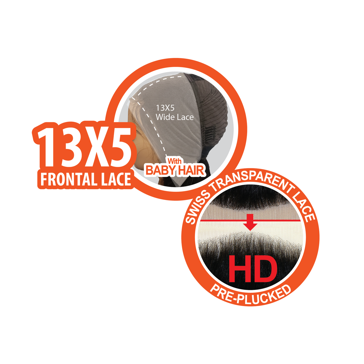 HR HLF135 Ellie 13x5 Human Hair Lace Wig 12"