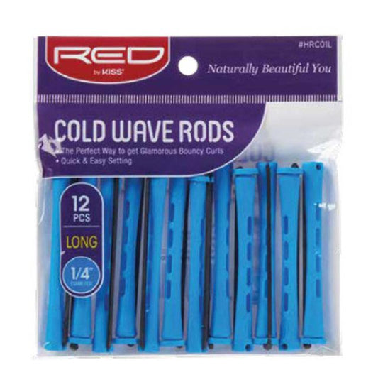 RED Cold Wave Rods 12pc Long Blue 1/4"