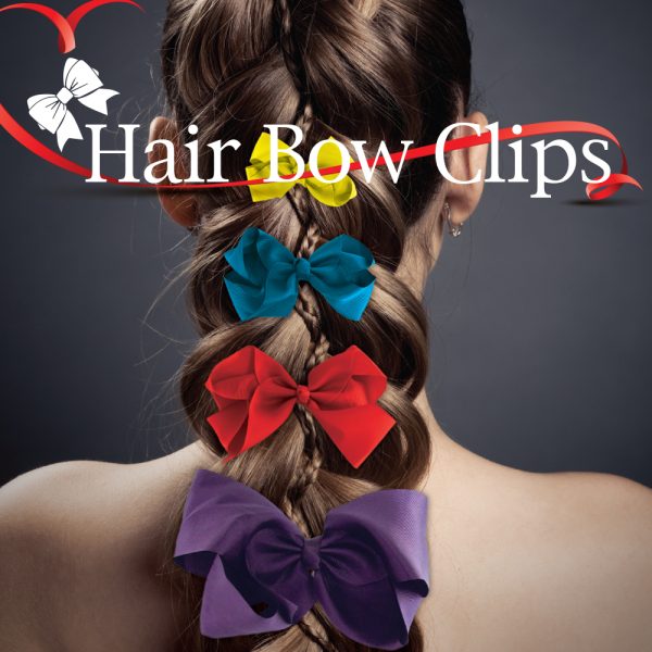 BT HAIR BOW CLIP 4X12CM (Medium) - GRAPE