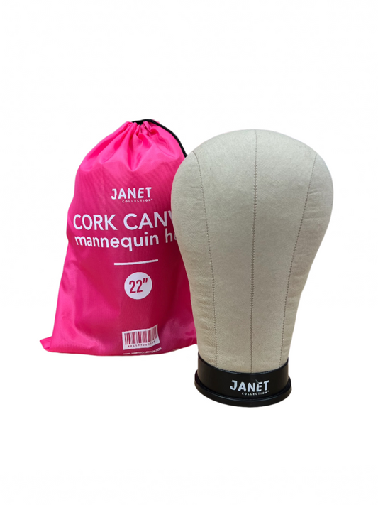 Janet Canvas Mannequin Head 22"