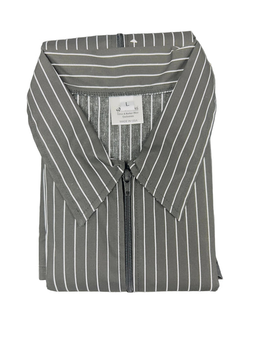 Shine Design Gangster Stripe Barber Jacket 1399 - Large