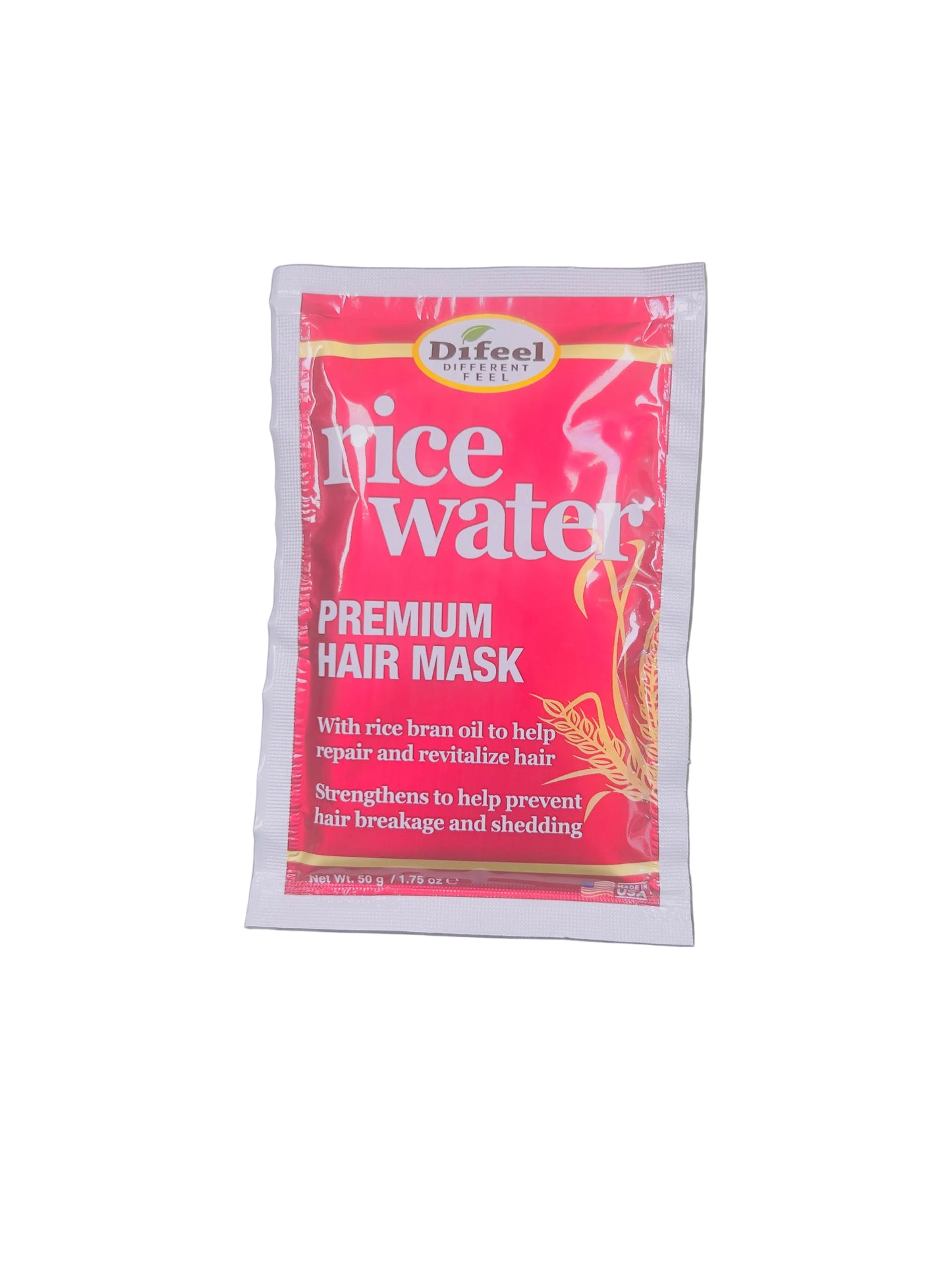 Difeel Premium Hair Mask Rice Water Packet 1.75 oz