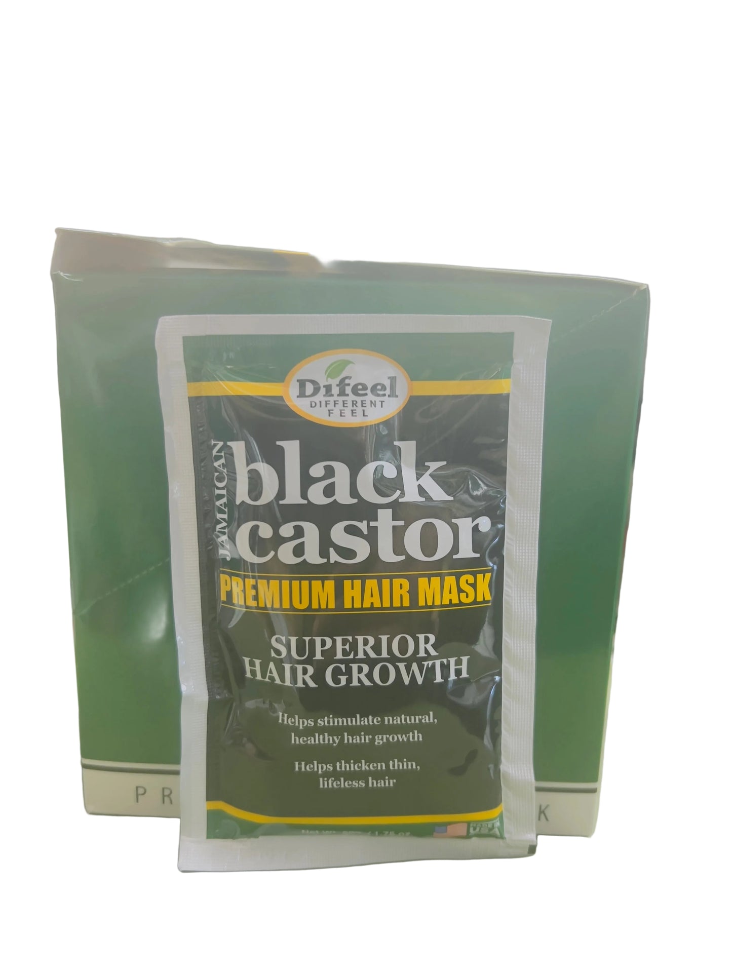 Difeel Premium Hair Mask Black Castor Oil Packet 1.75 oz
