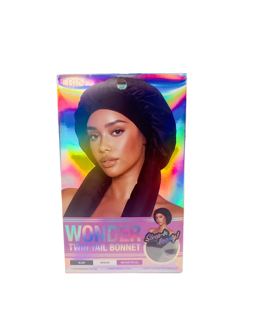 EBIN Wonder Twin Tail Bonnet Black