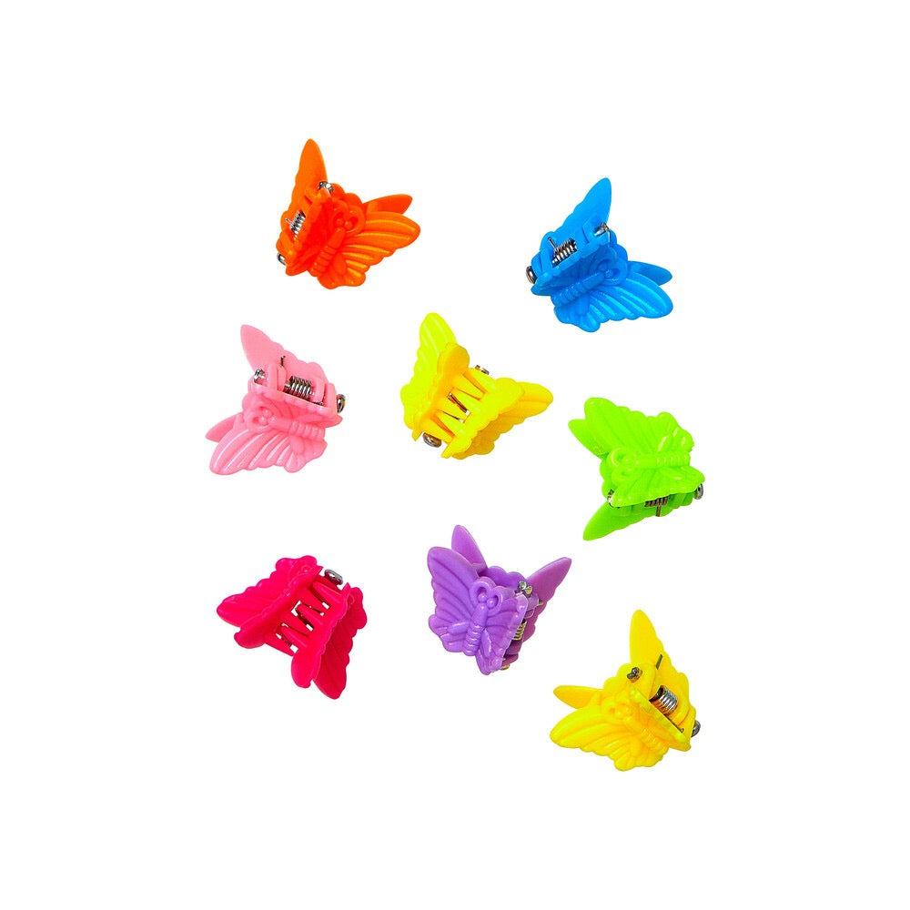 RED Kids Butterfly Claw Clips Mini 30 pcs