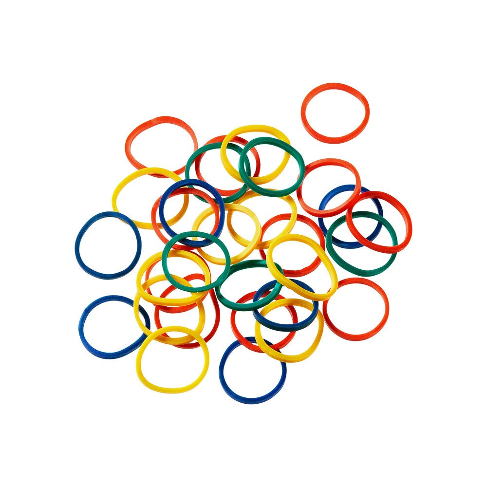 Red Rubber Bands Medium 500 pcs Assorted Color (Container)