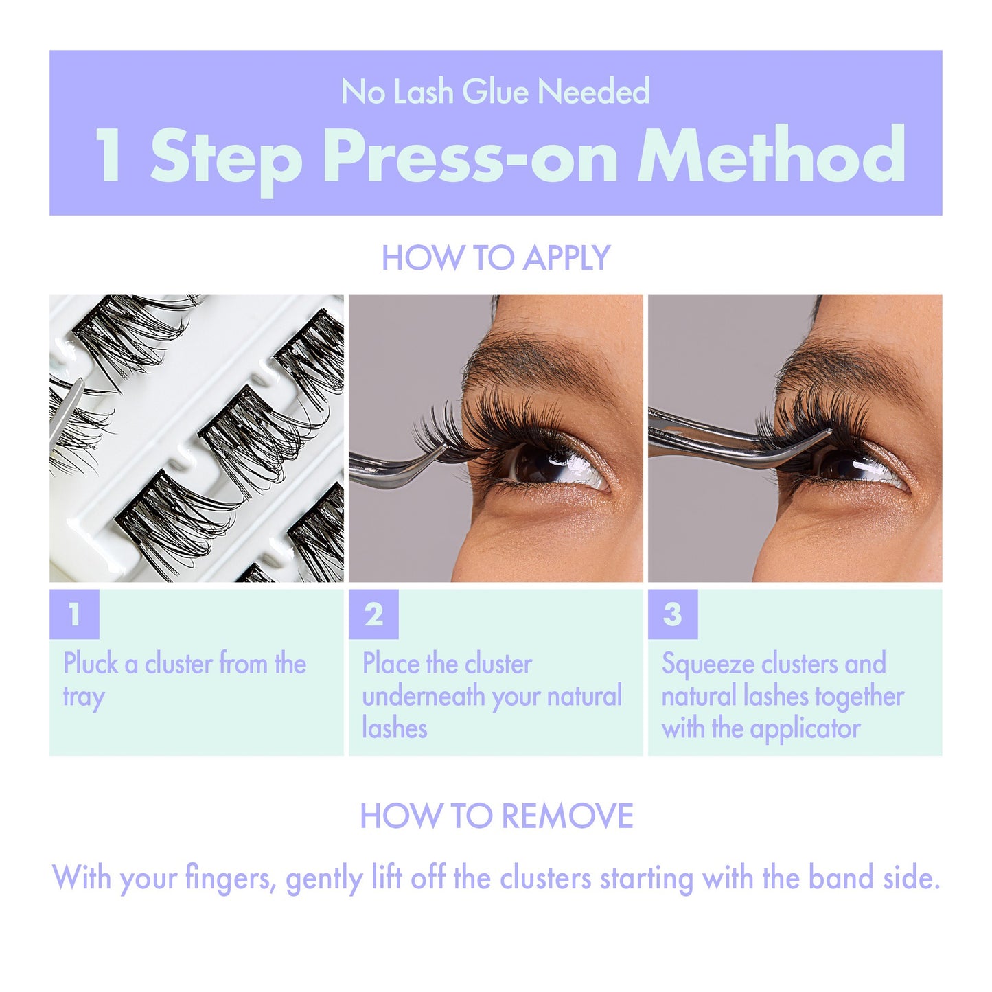 I Envy Press & Go Lash Clusters Kit - 01 Every Day Natural