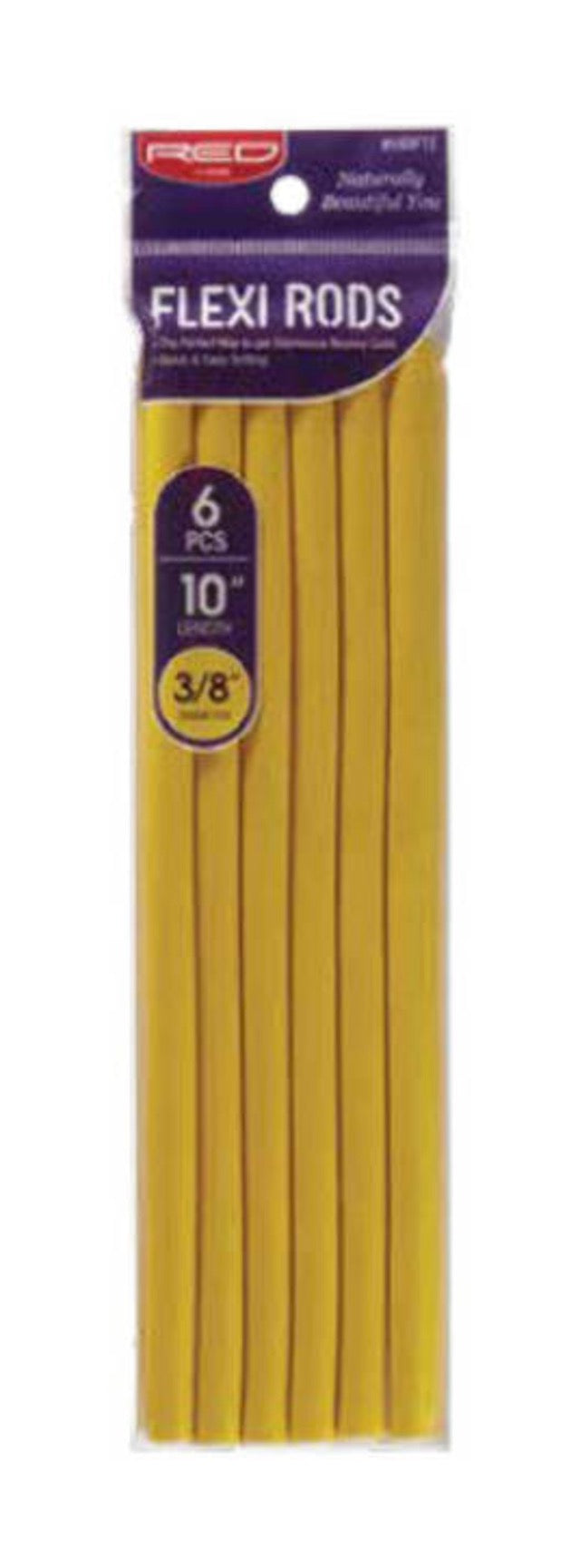 RED Flexi Rods 10" Length 3/8" D Yellow 6pcs