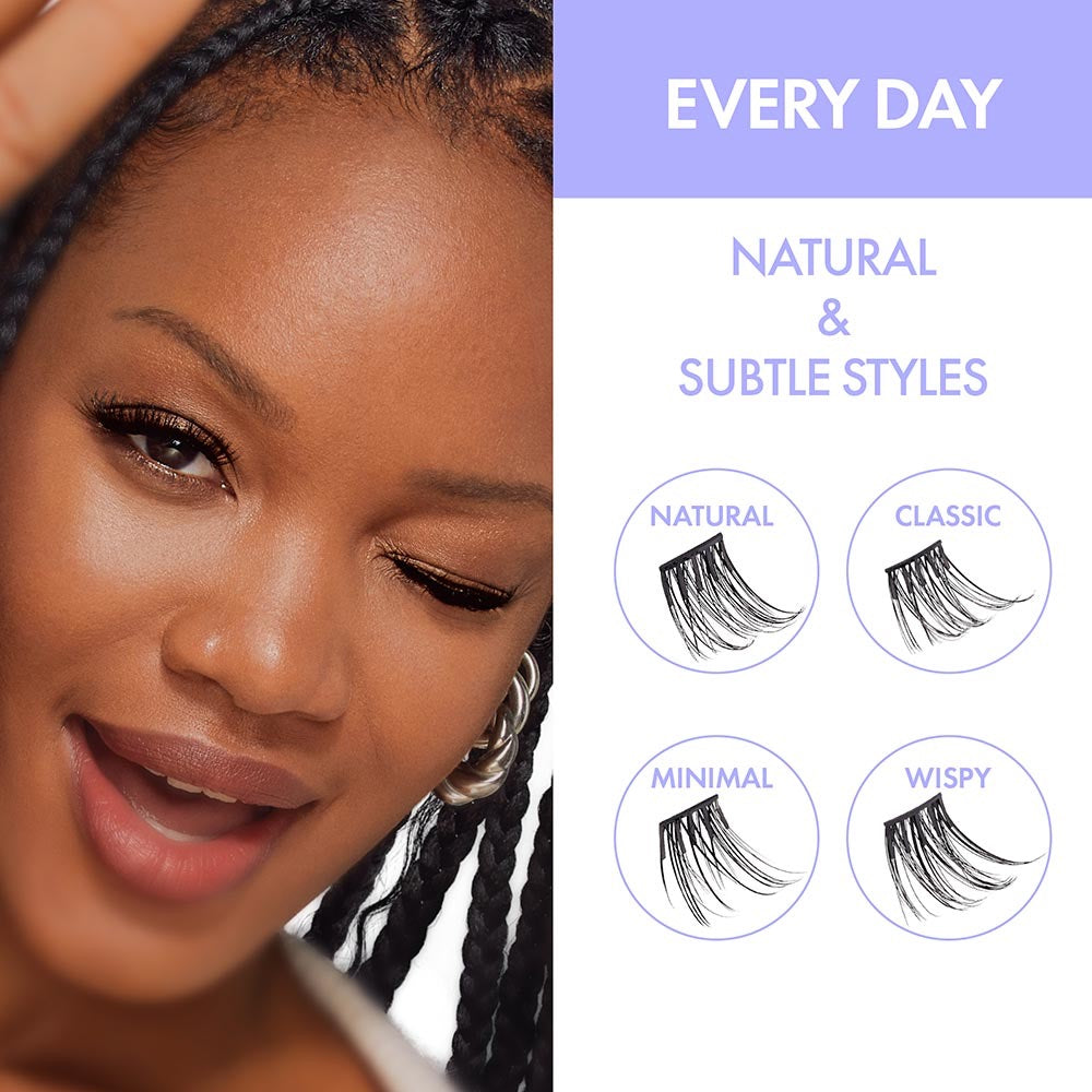 I Envy Press & Go Lash Clusters Kit - 01 Every Day Natural
