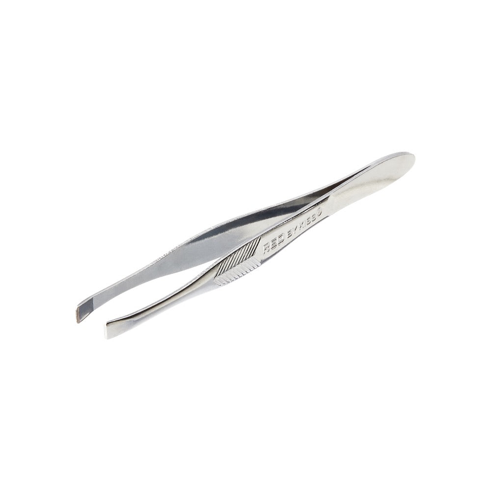 RED Tweezer Straight Tip Silver