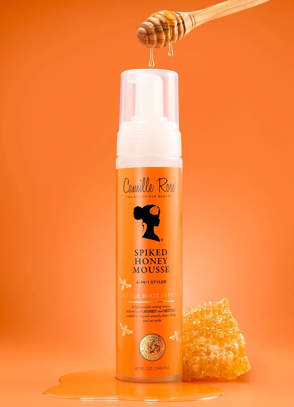 Camille Rose Spiked Honey Mousse 4-in-1 Styler 8oz