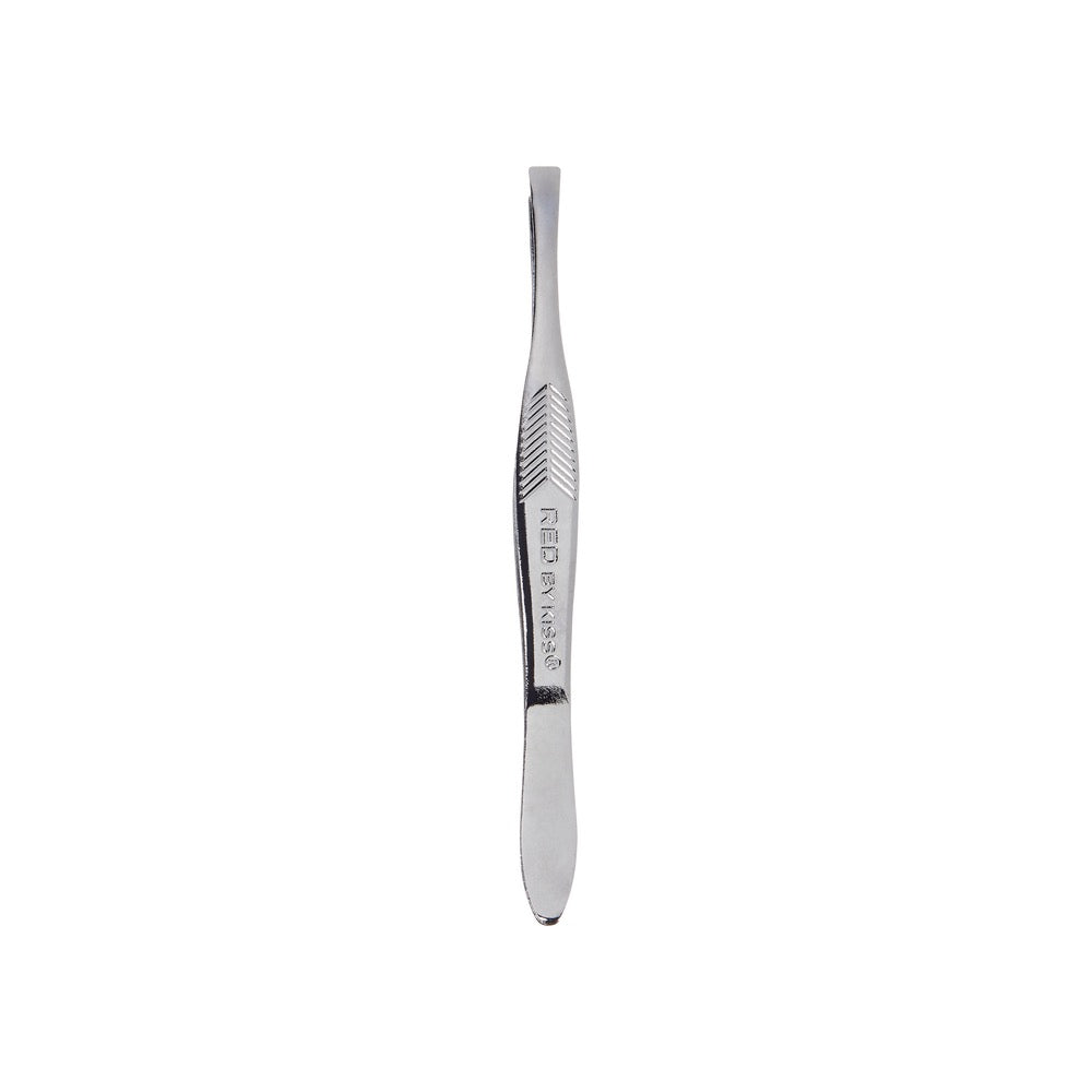 RED Tweezer Straight Tip Silver