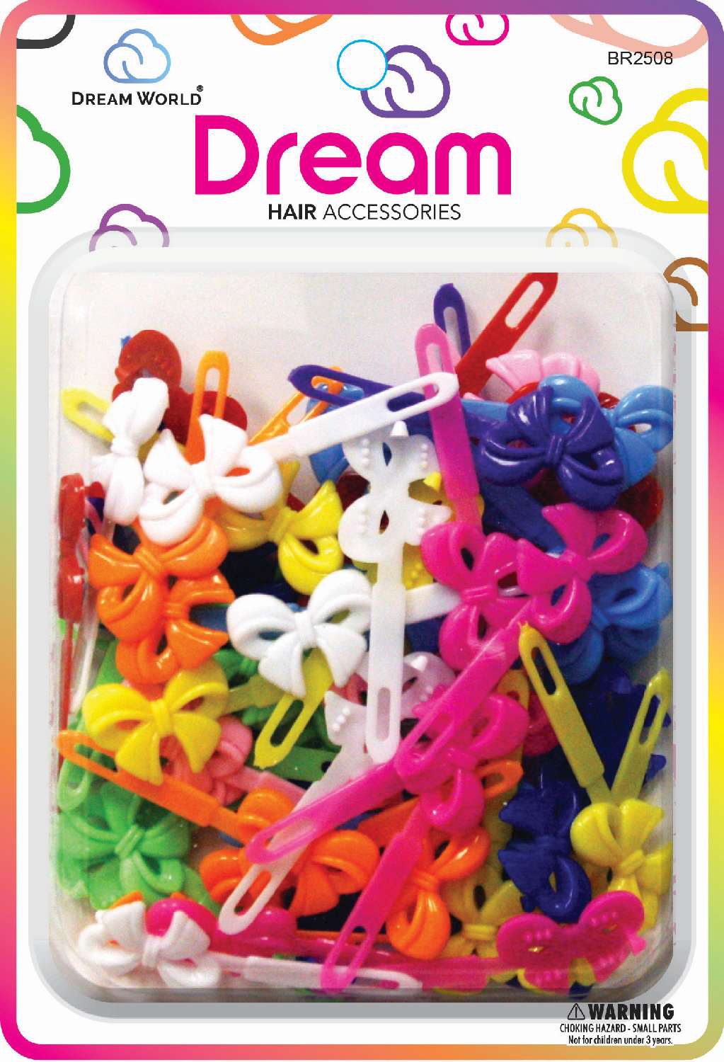 DREAM BARRETTES #08 NEAT RIBBON(S) 60PC ASSORTED