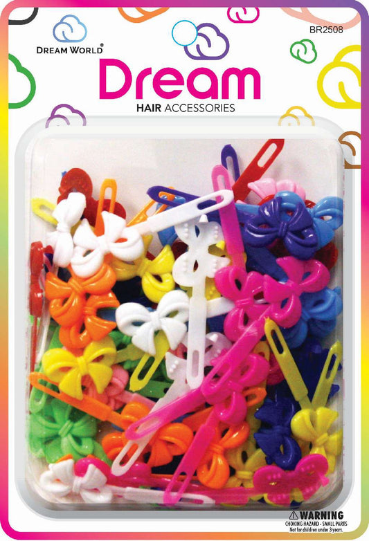 DREAM BARRETTES #08 NEAT RIBBON(S) 60PC ASSORTED