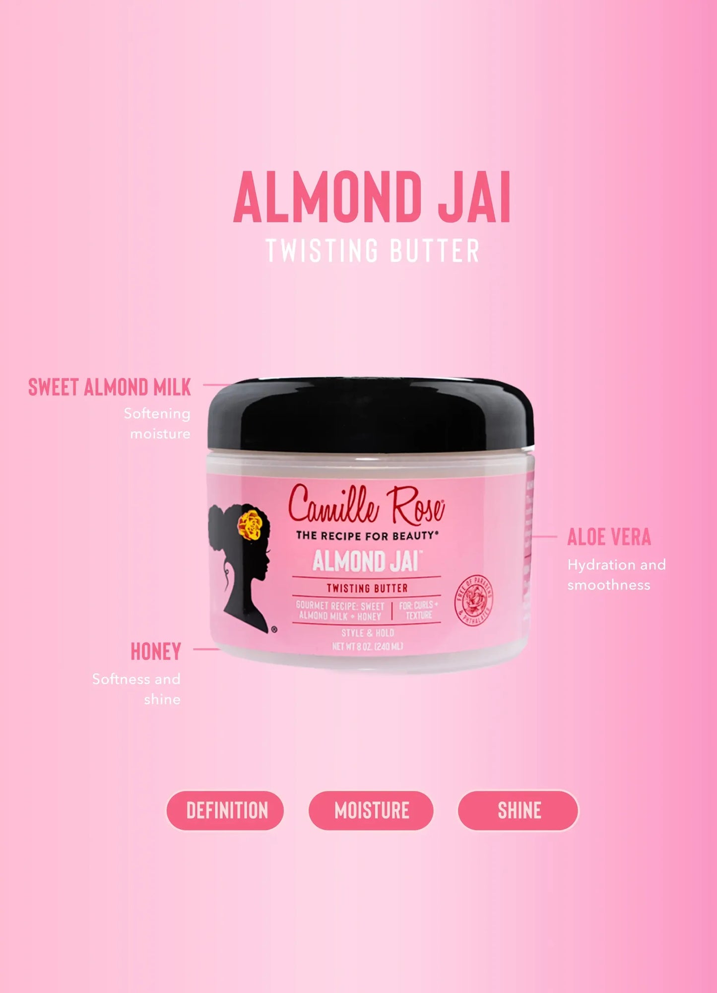 Camille Rose Almond Jai Twisting Butter 8oz