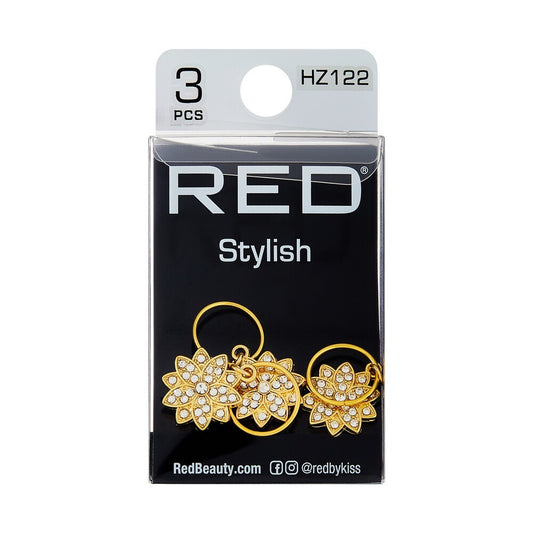 RED Braid Charm HZ122 Gold Stylish