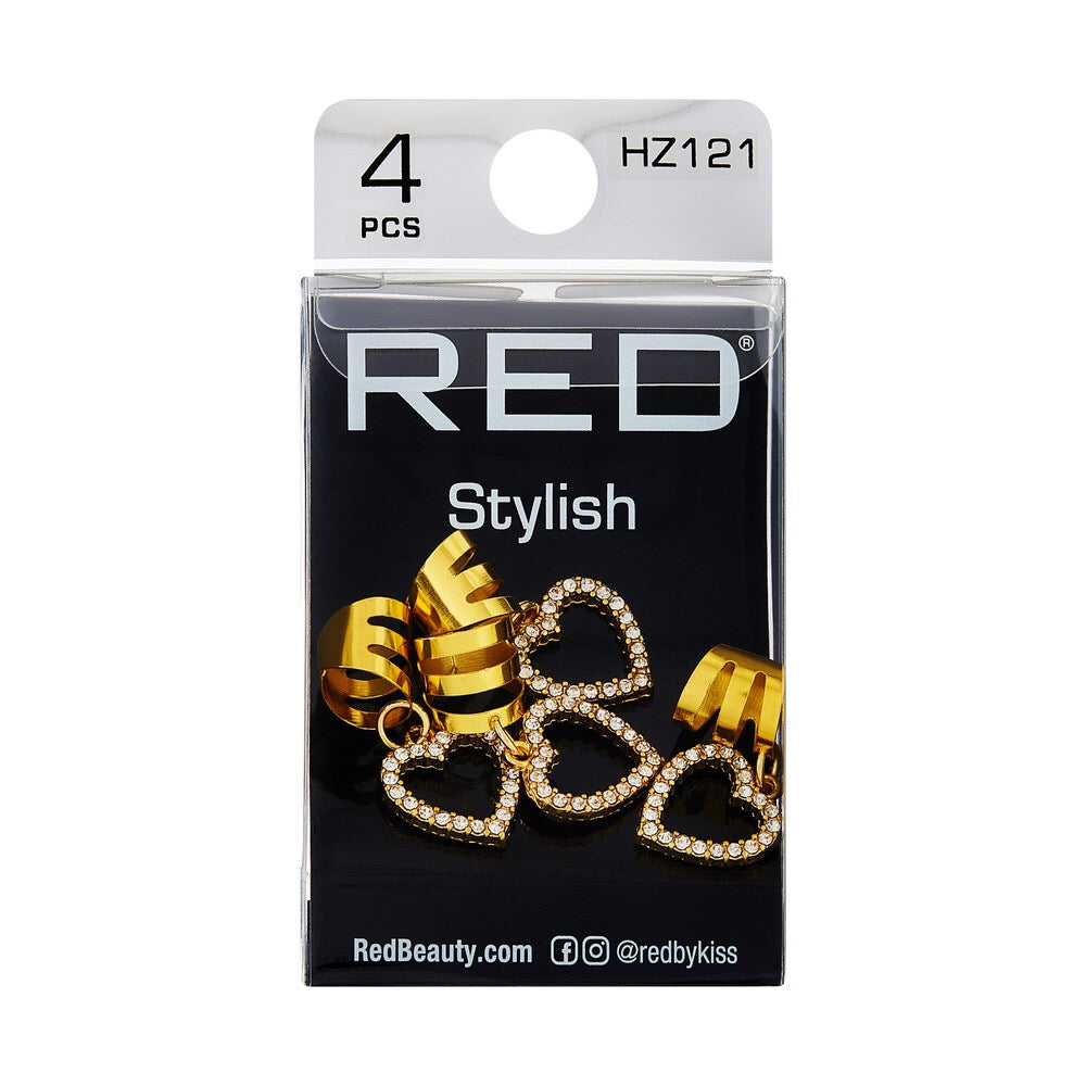 RED Braid Charm HZ121 Gold Stylish
