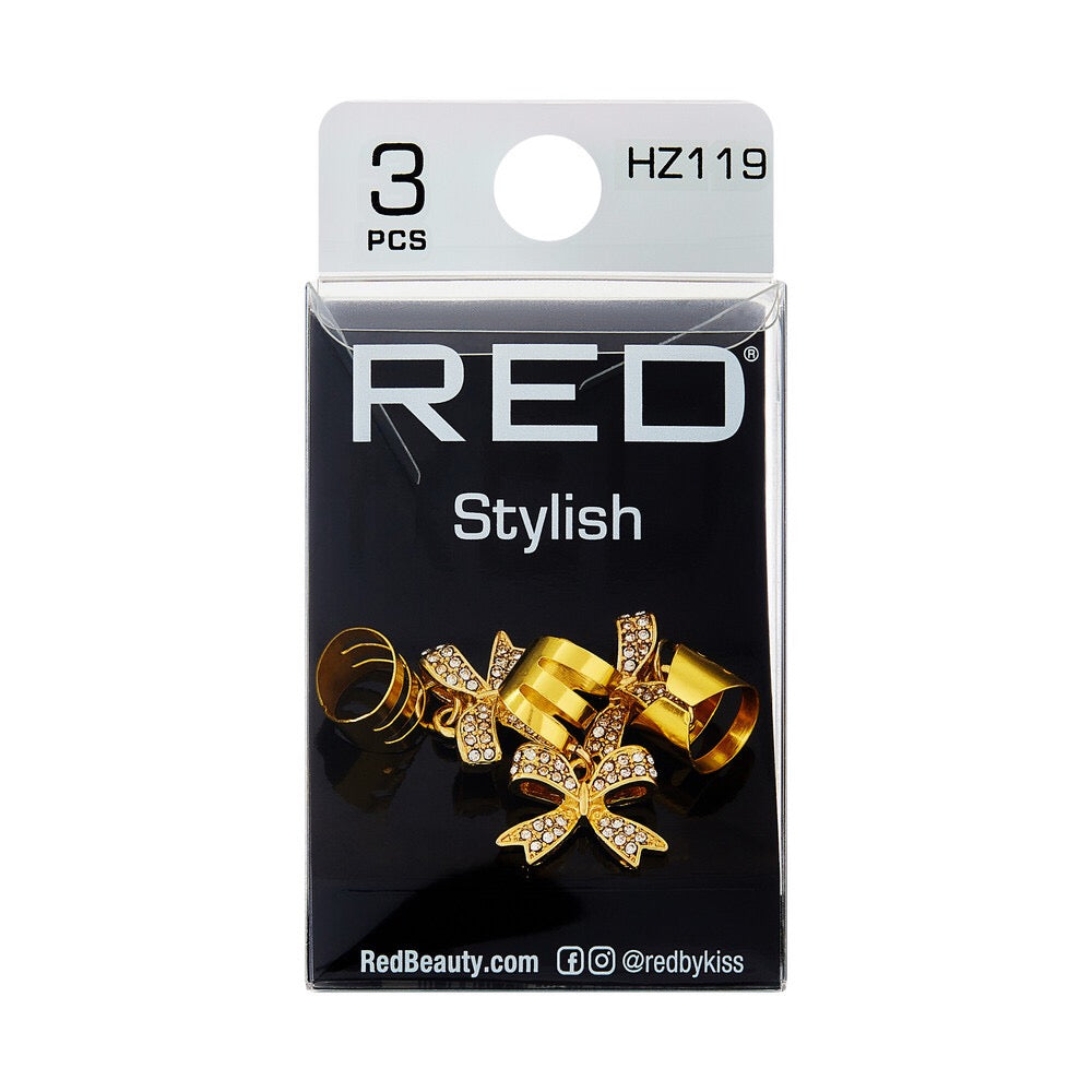 RED Braid Charm HZ119 Gold Stylish