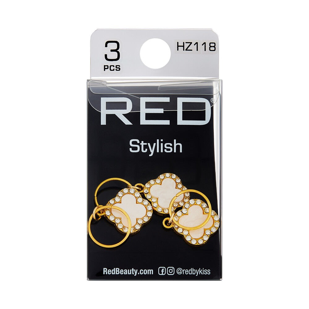 RED Braid Charm HZ118 Gold Stylish