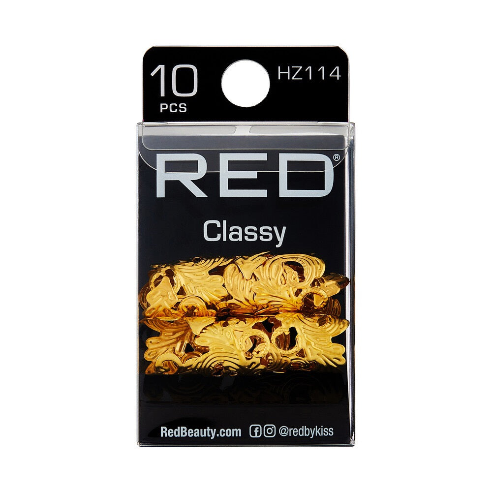 RED Braid Charm HZ114 Gold Classy
