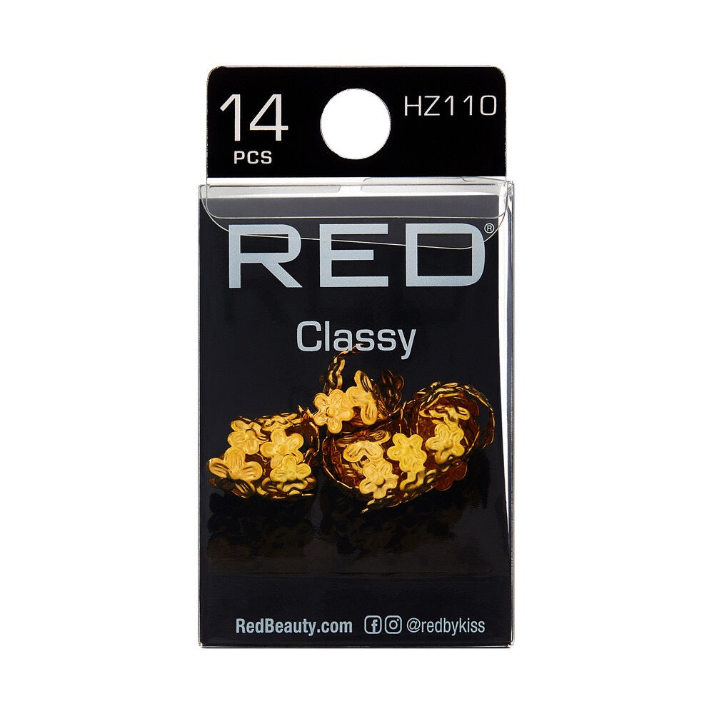 RED Braid Charm HZ110 Gold Classy