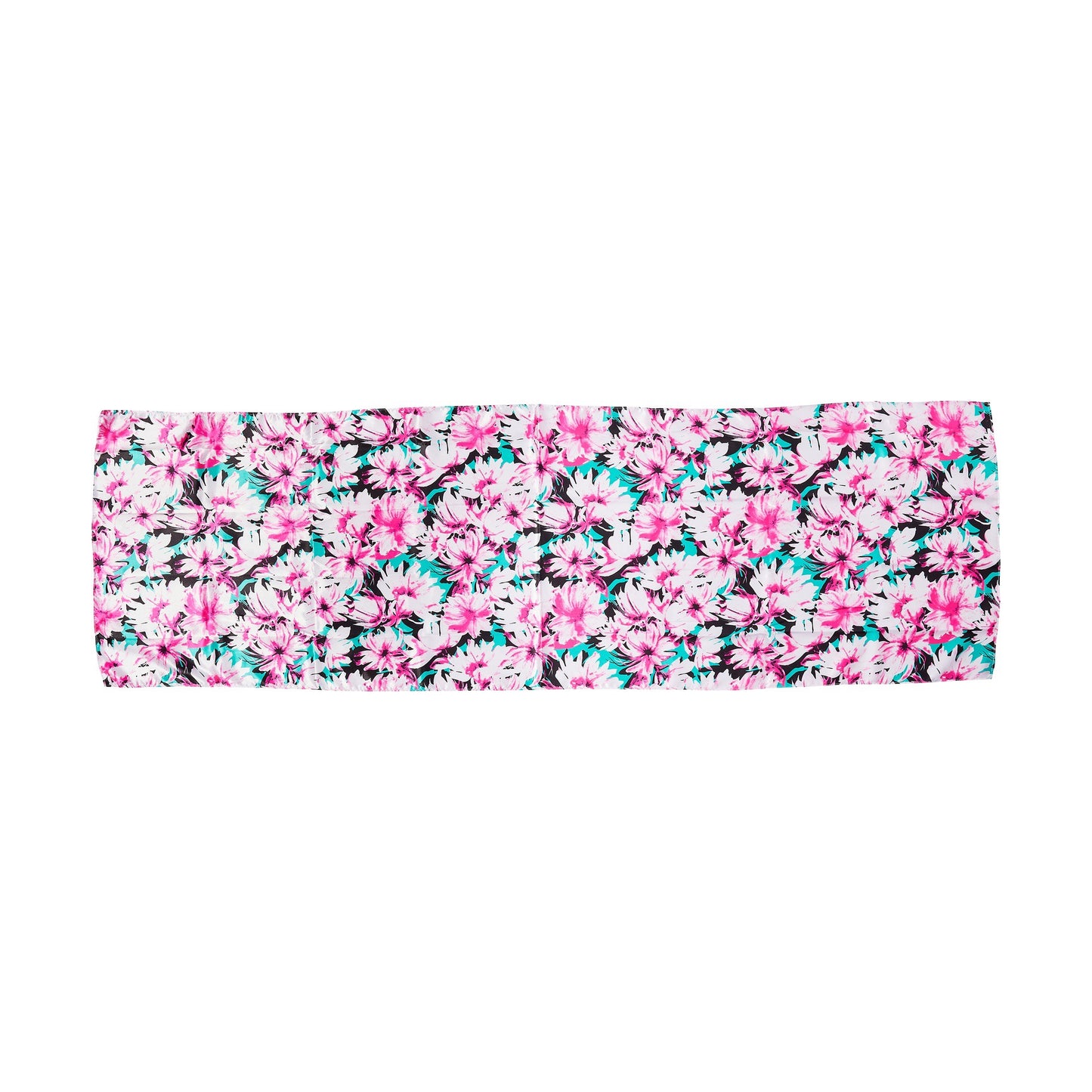 RED SILKY SATIN WRAP SCARF -  BLOOMING
