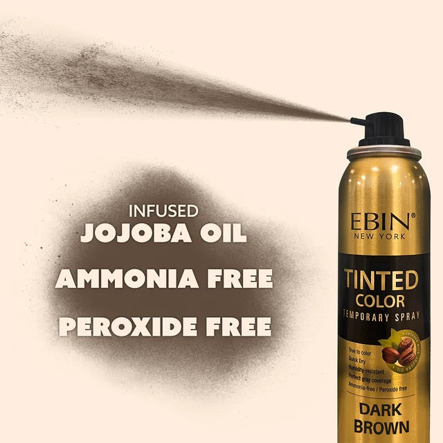 EBIN Tinted Color Temporary Spray Natural Black 3.38oz