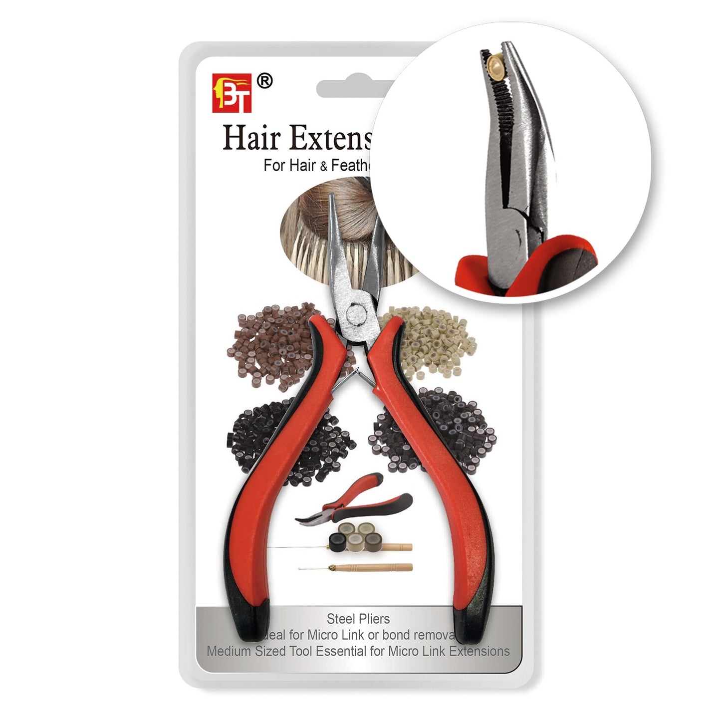 BT HAIR EXTENSION PLIERS