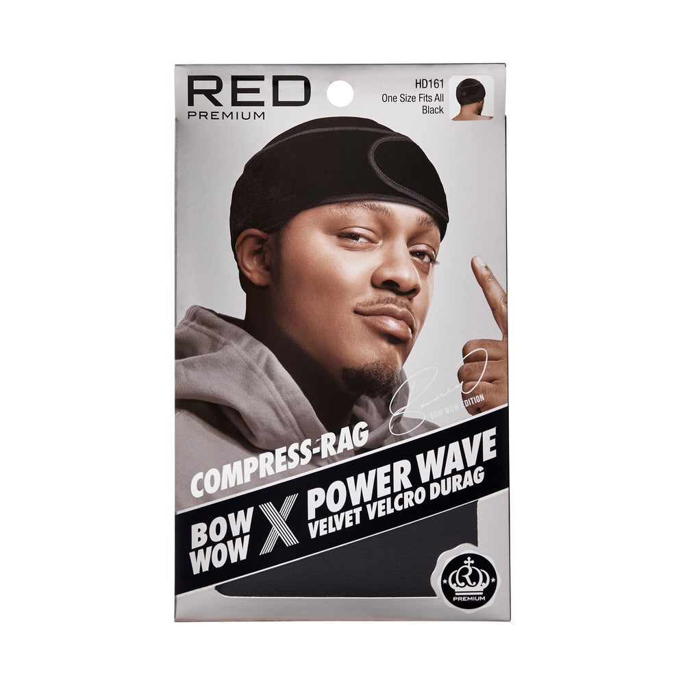 RED Power Wave Compression Durag - Velvet Black