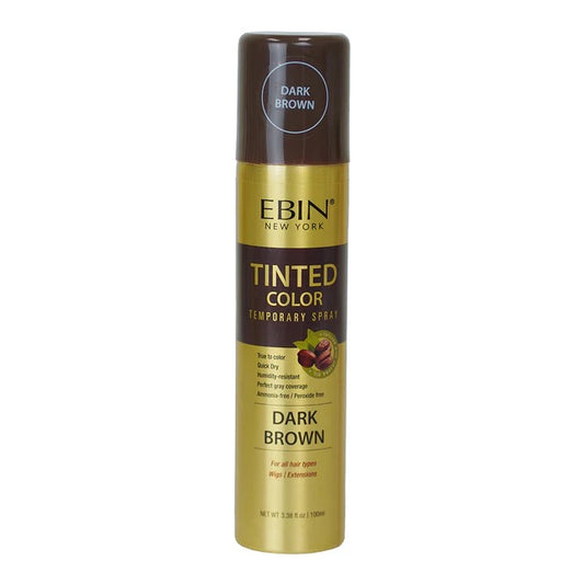 EBIN Tinted Color Temporary Spray Dark Brown 3.38oz