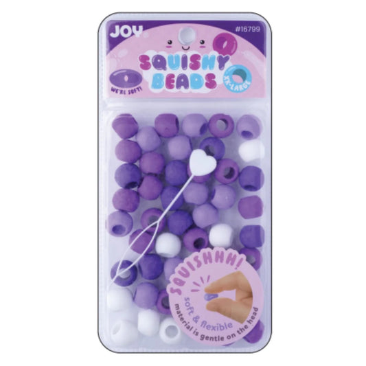 Joy Hair Beads Round Squishy XX Large 16799 Purple Mix