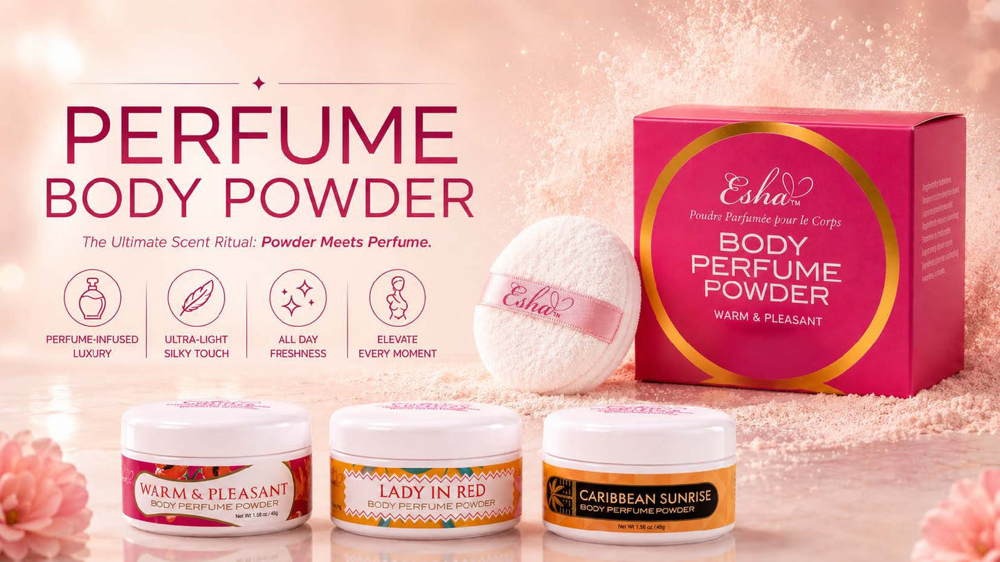 ESHA BODY PERFUME POWDER- WARM & PLEASANT