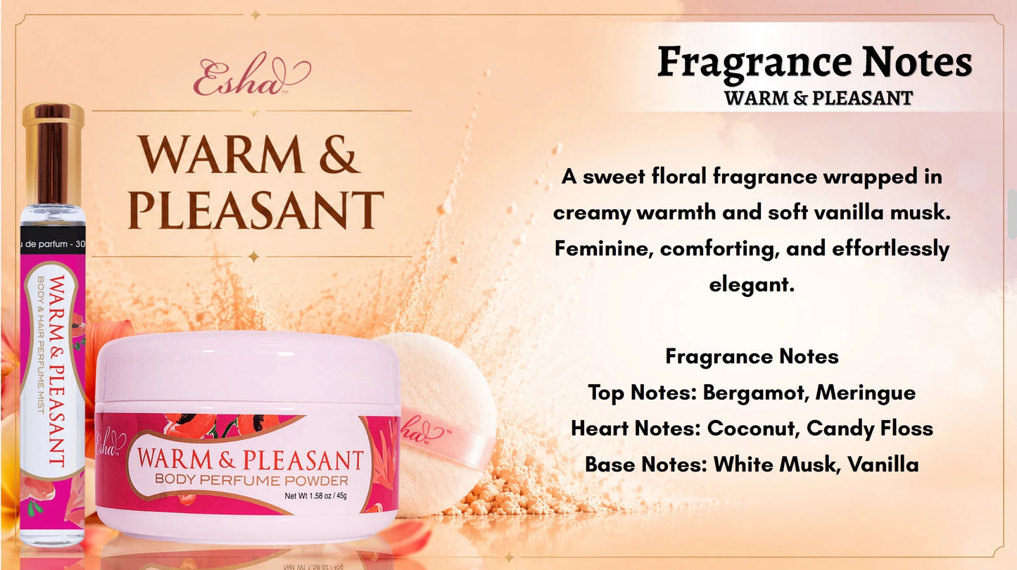 ESHA BODY PERFUME POWDER- WARM & PLEASANT