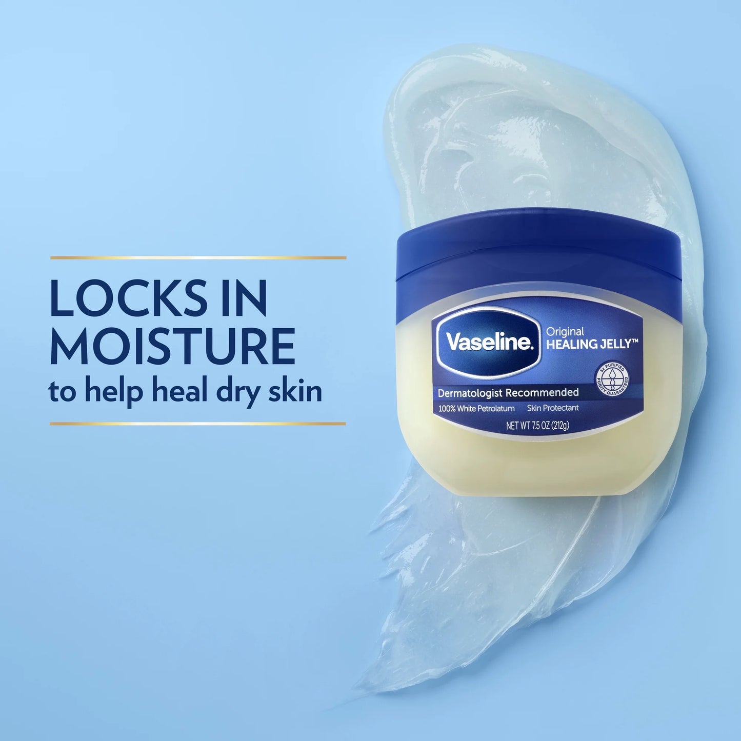 Vaseline Petroleum Healing Jelly Original 7.5oz